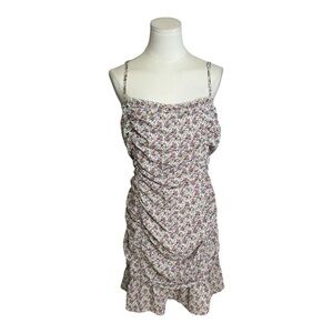 FASHION‎ NOVA Sleeveless Gathered Tie Back Mini Floral Dress size 1X Vacation